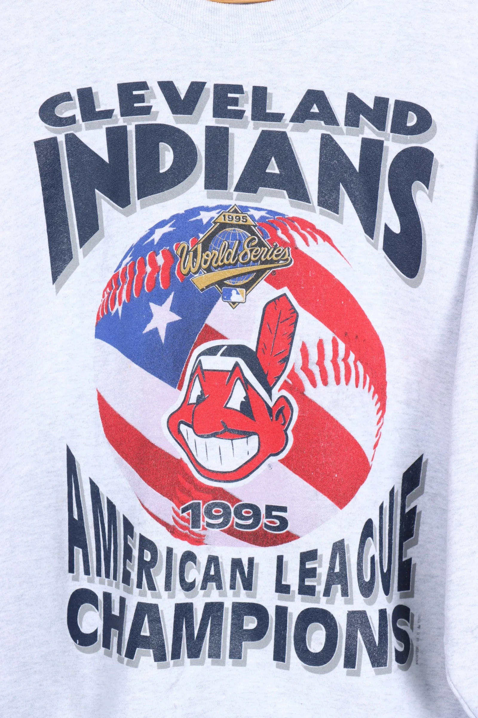 MLB 1995 Cleveland Indians STARTER Sweatshirt (L)