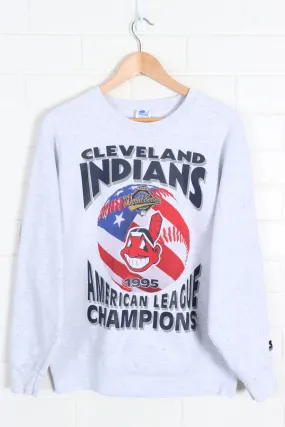 MLB 1995 Cleveland Indians STARTER Sweatshirt (L)