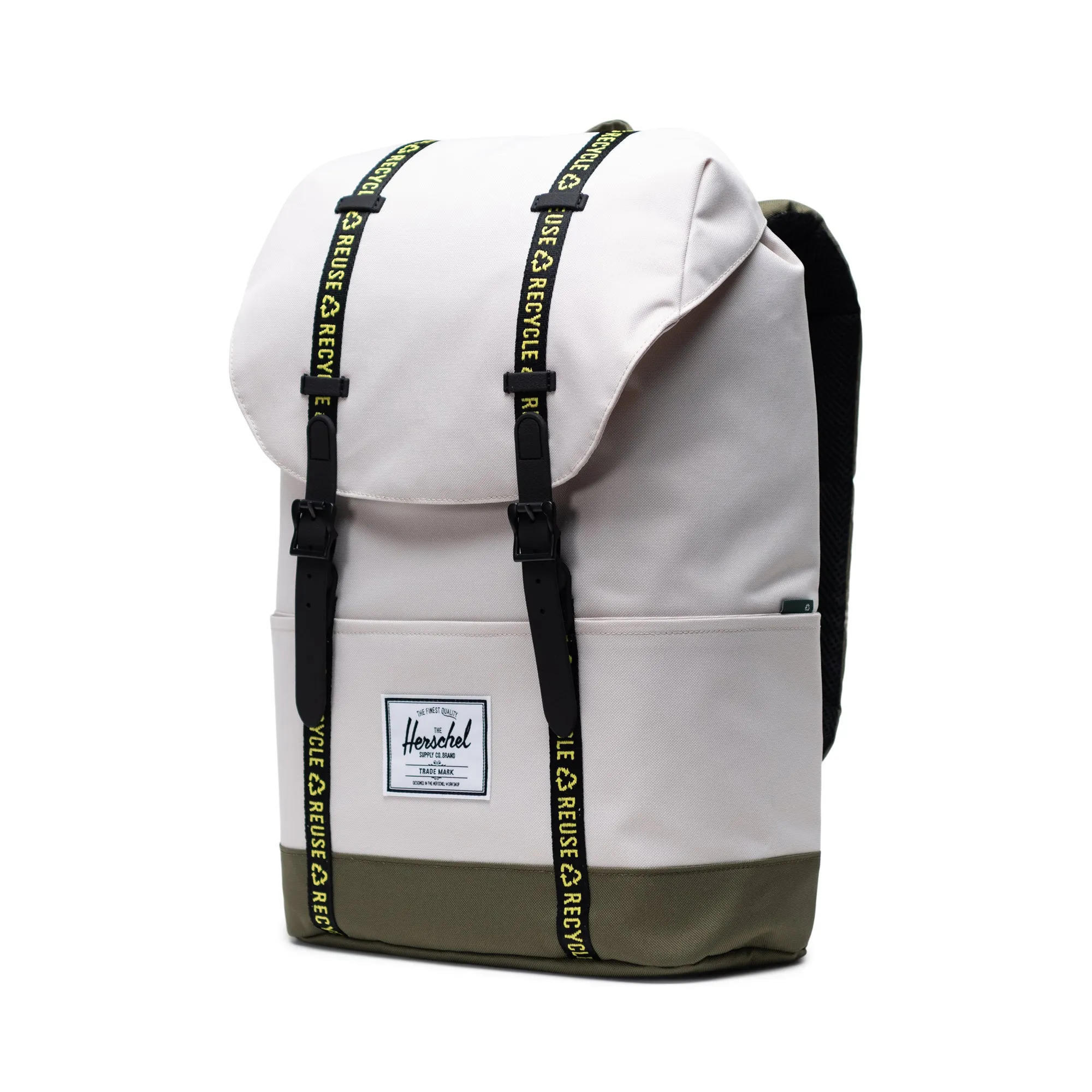 Mochila Herschel Retreat Moonbeam/Ivy Green - Eco Collection