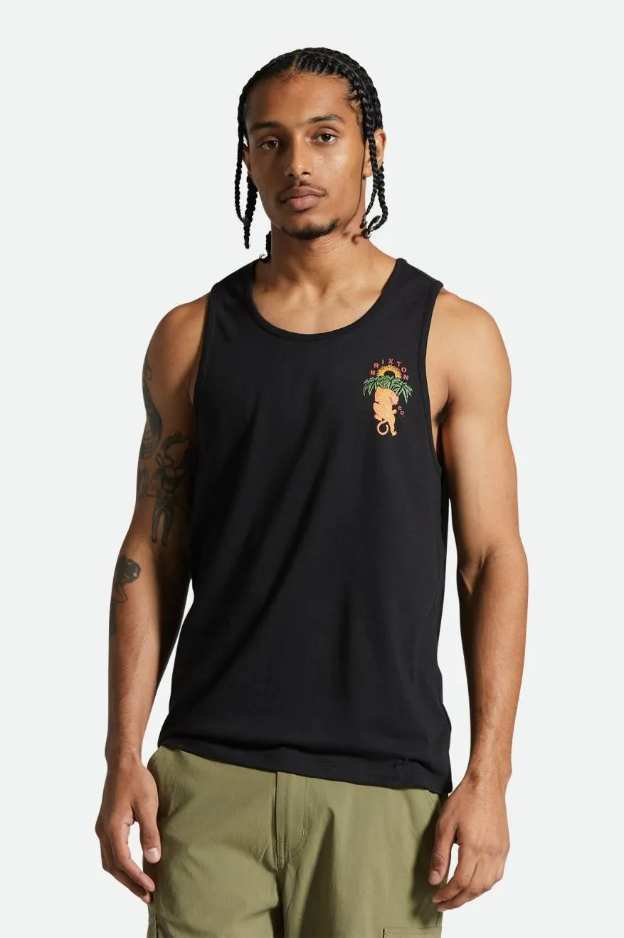 Palm Jaguar Tank Top - Black