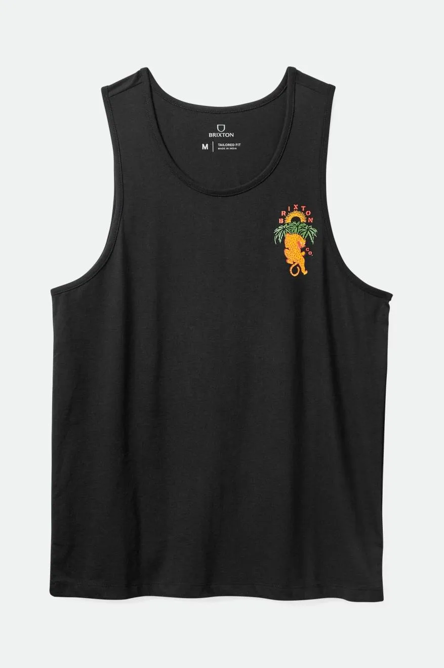 Palm Jaguar Tank Top - Black