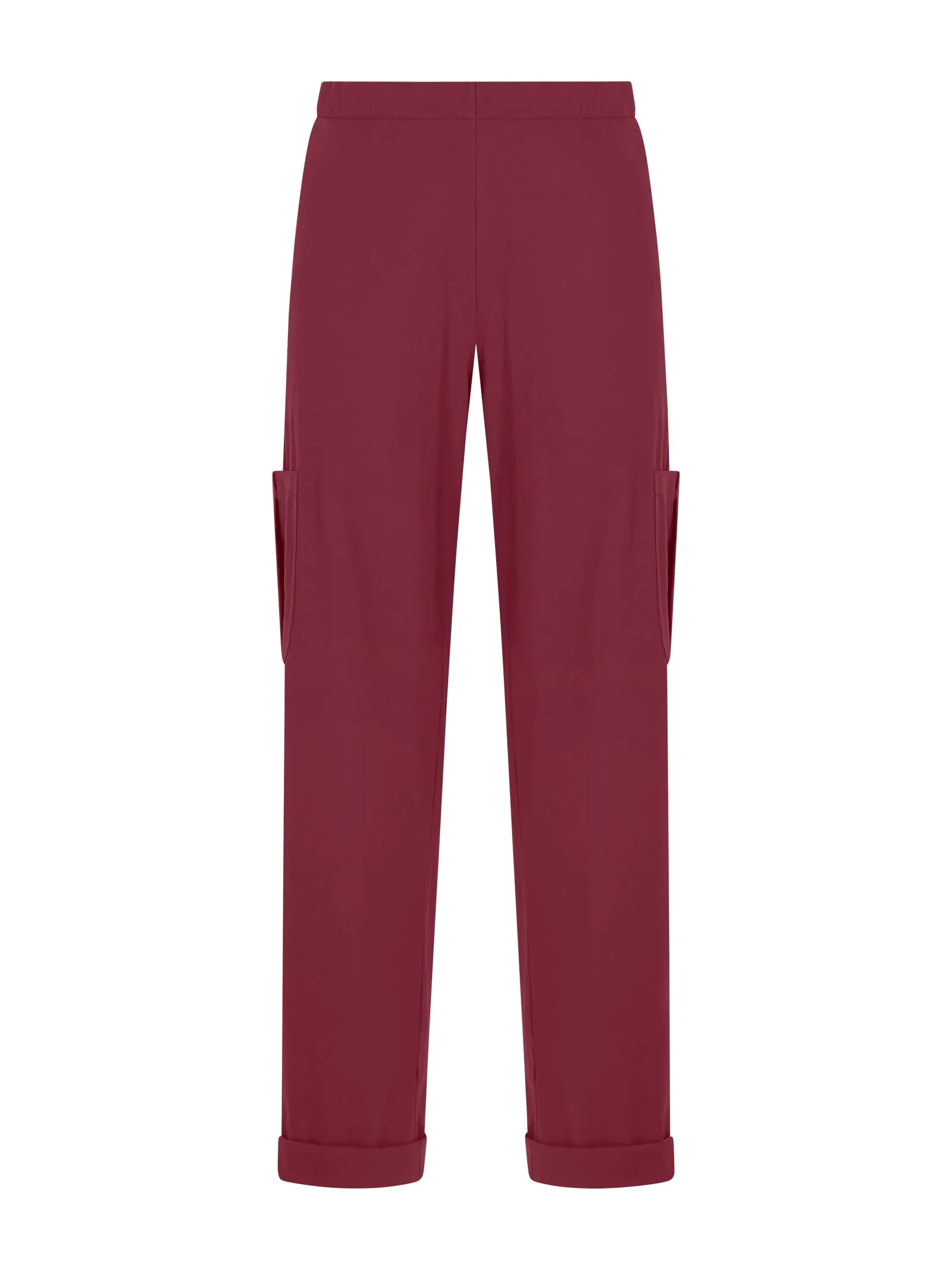 Pantalone ampio cargo in tessuto Super Fresh - Tibetan Red