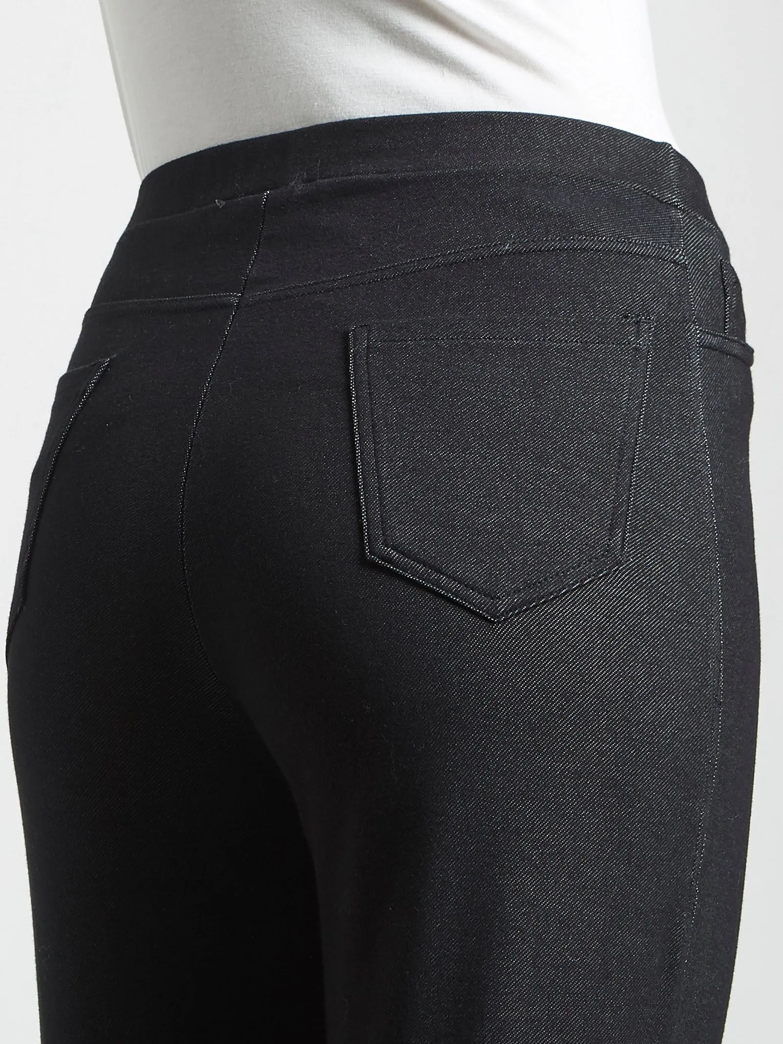 Pantalone in maglia di cotone - Nero