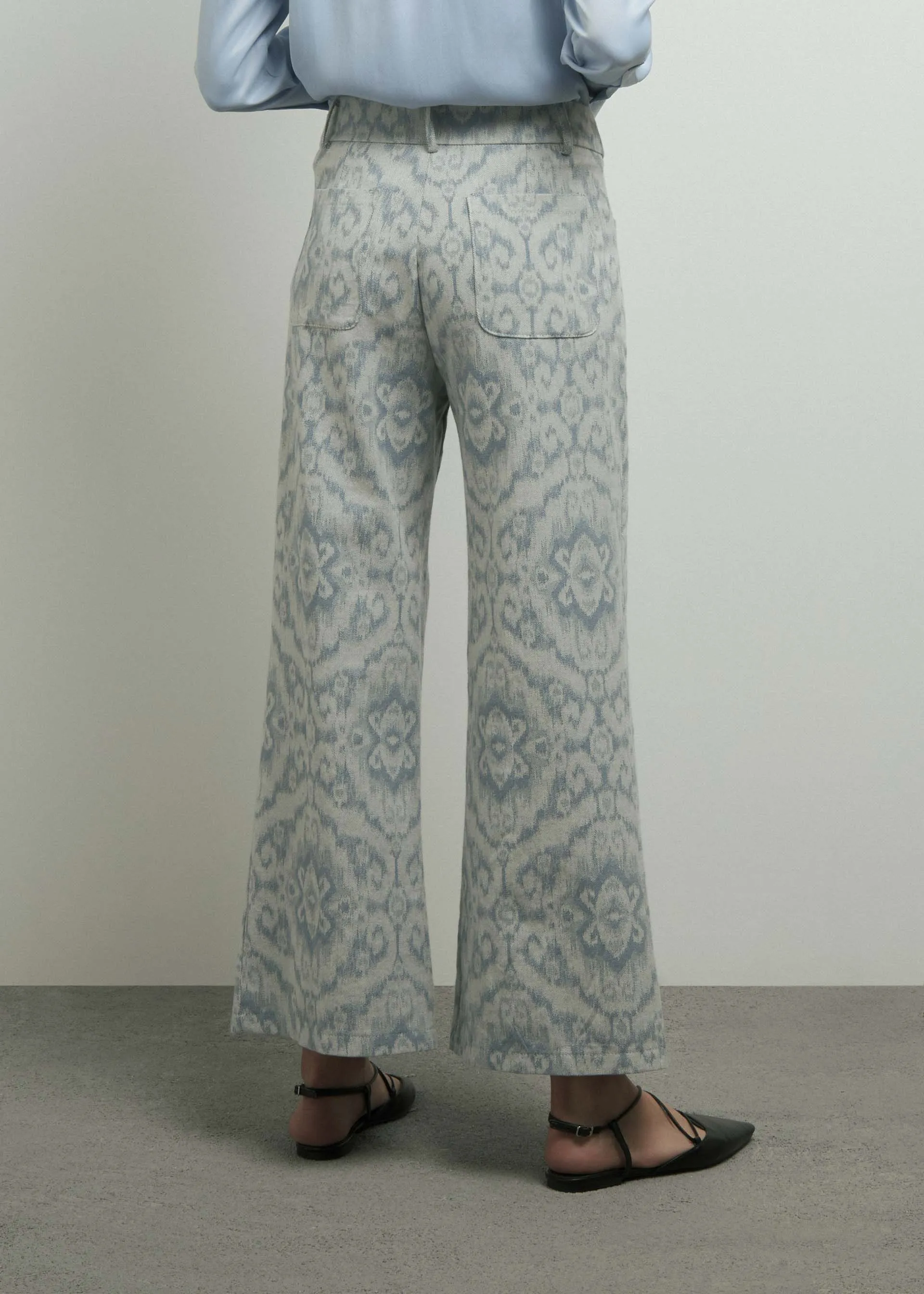 Pantaloni effetto denim