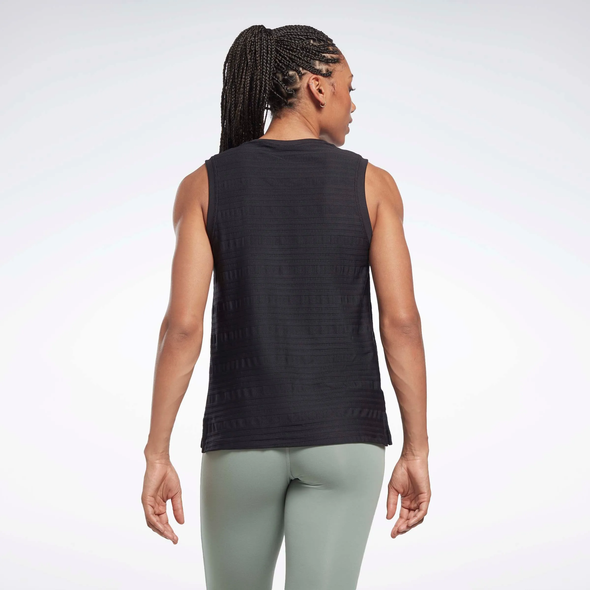 Perforated Tank Top Black