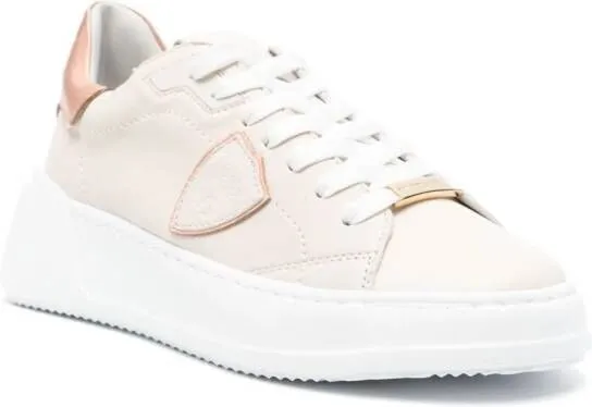 Philippe Model Paris Tres Temple lace-up sneakers Neutrals