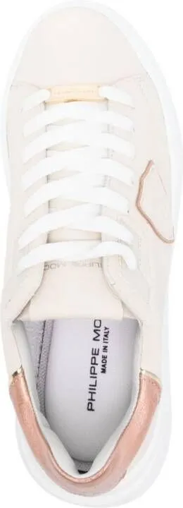 Philippe Model Paris Tres Temple lace-up sneakers Neutrals