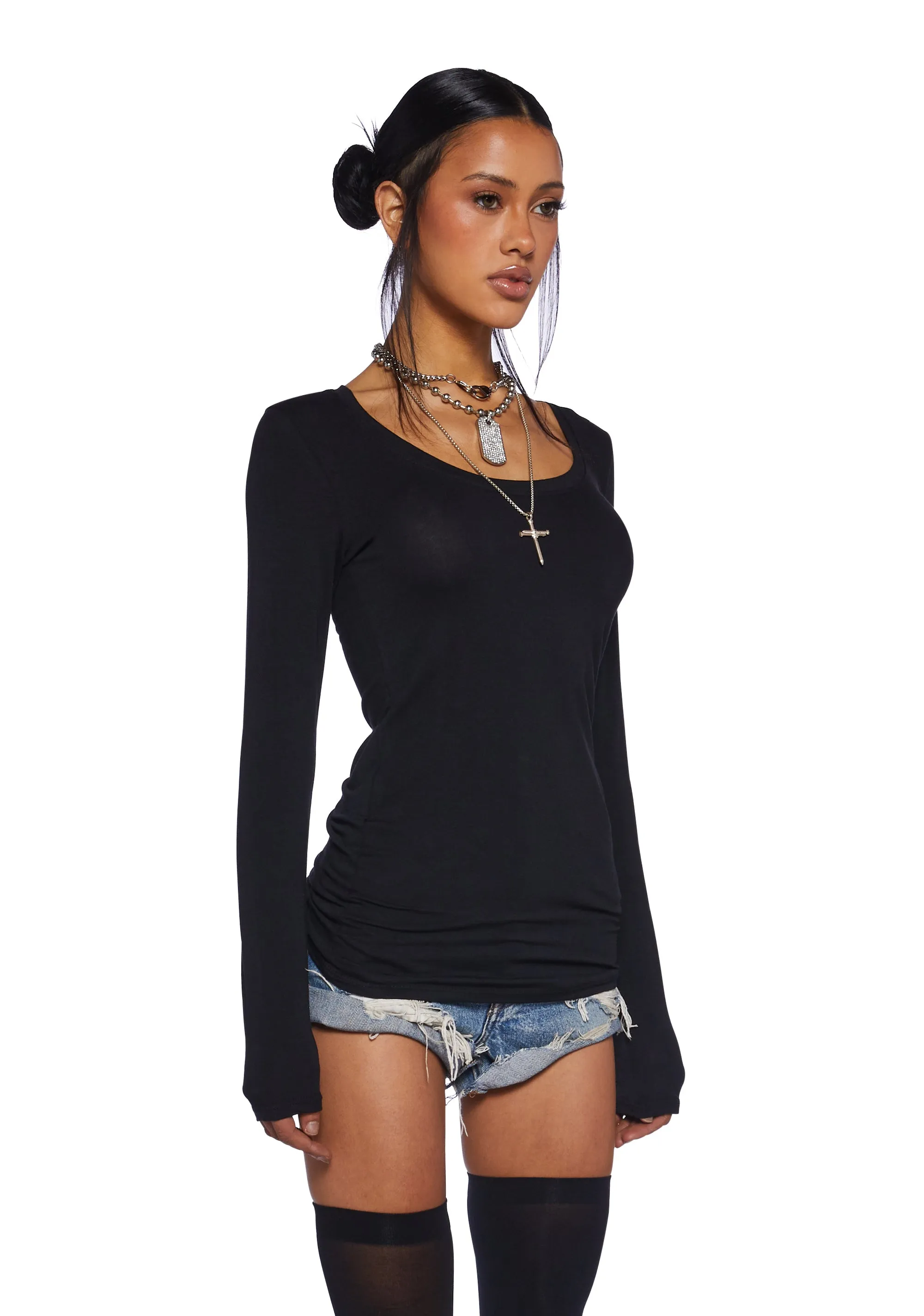 Plus Raw Suggestion Tank Top-