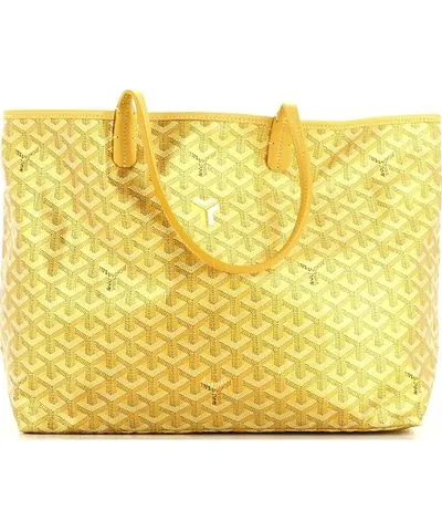 Pre-owned Goyard Pm Saint Louis Tote Precious Metals Coated Canvas