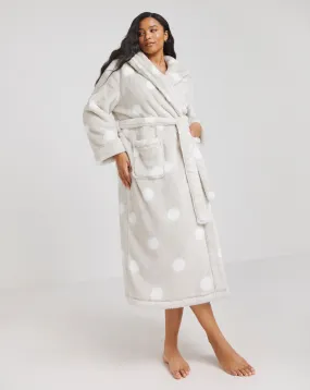 Pretty Secrets Fleece Maxi Dressing Gown | Simply Be