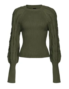 Pullover Pinko donna 1G18GLA05Z verde militare AI22