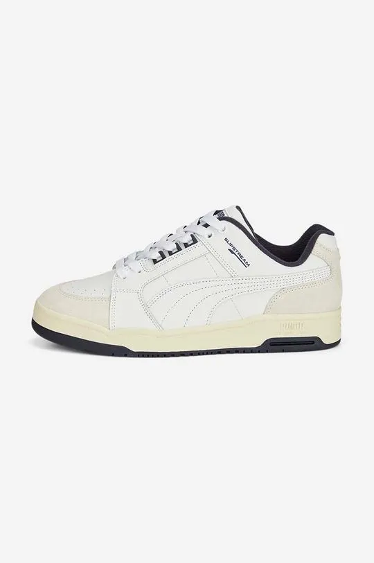 Puma leather sneakers Slipstream Lo Retro white color