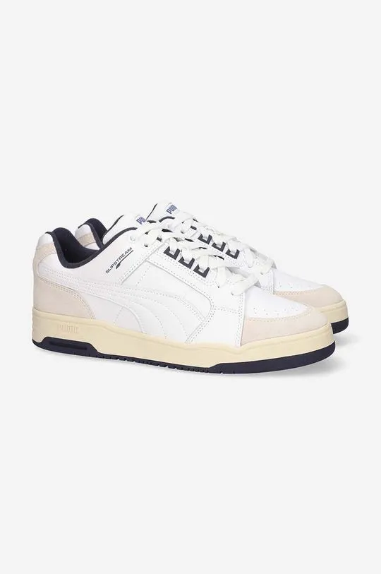 Puma leather sneakers Slipstream Lo Retro white color