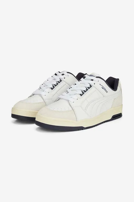 Puma leather sneakers Slipstream Lo Retro white color