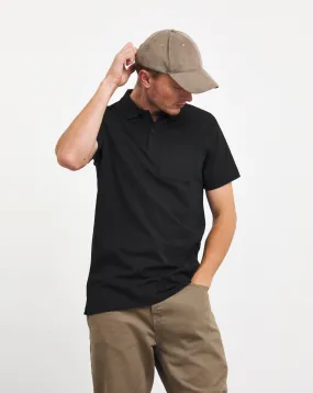 Pure Cotton Jersey Pocket Polo Long