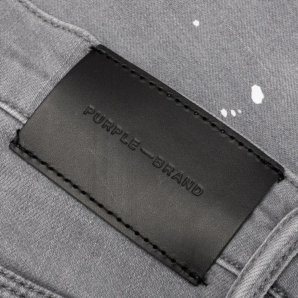 Purple Denim P001 - Worn Grey Paint Blowout