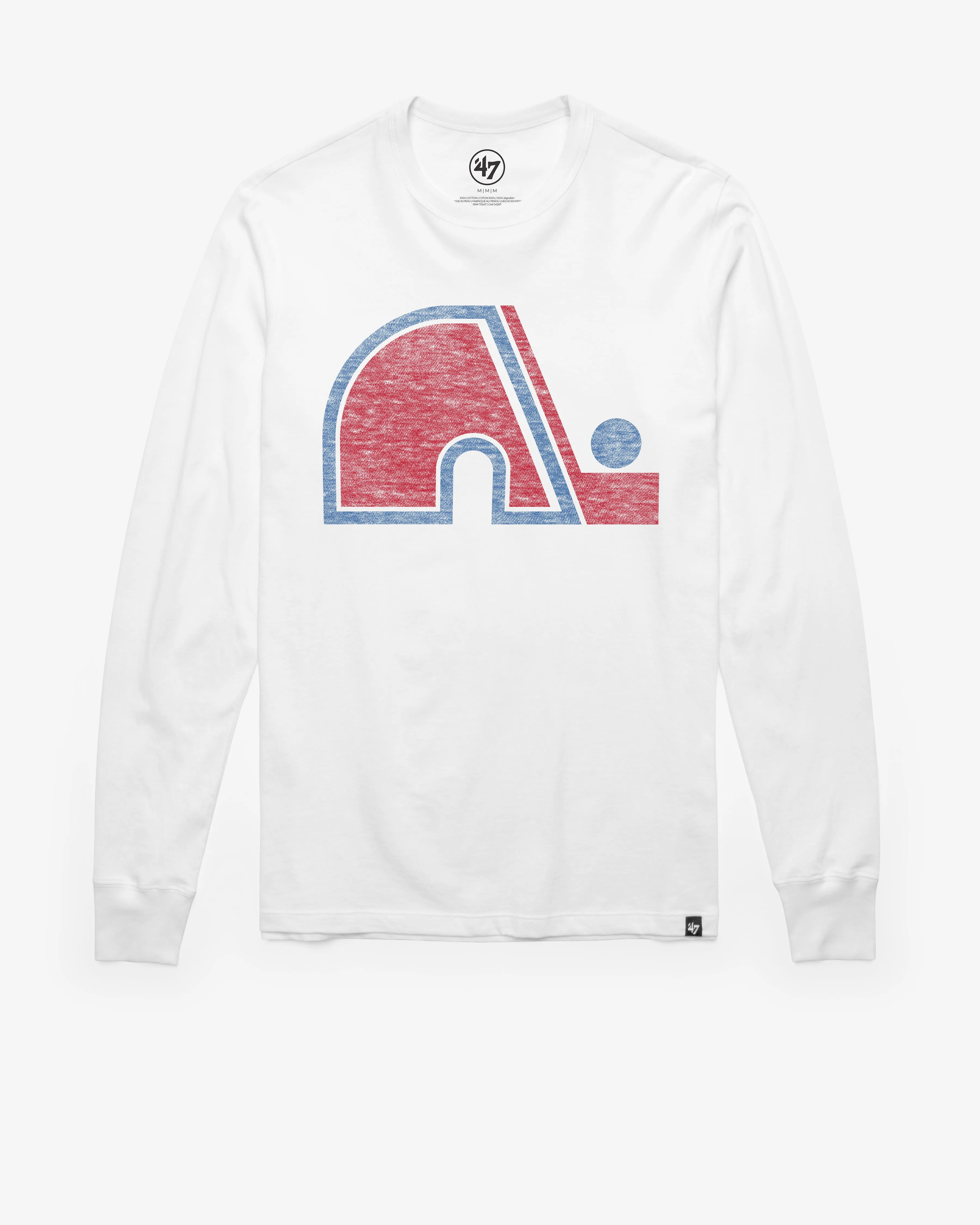 QUEBEC NORDIQUES VINTAGE PREMIER '47 FRANKLIN LONG SLEEVE TEE