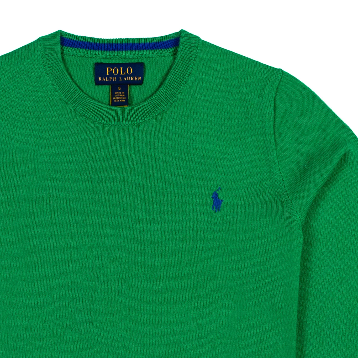 Ralph Lauren Green Rl Pullover For Kids And Teens