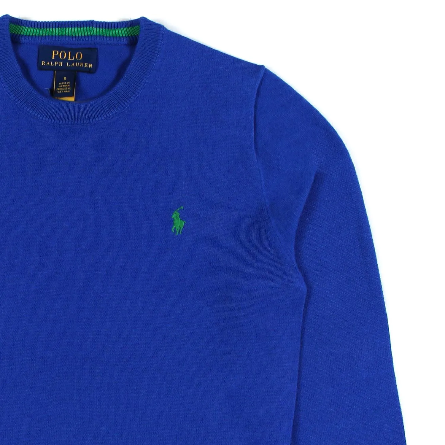 Ralph Lauren Royal Blue Pullover For Kids And Teens