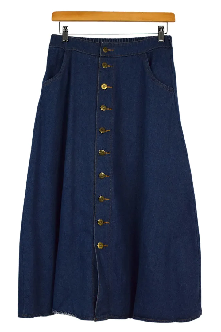 Reworked Denim Skirt