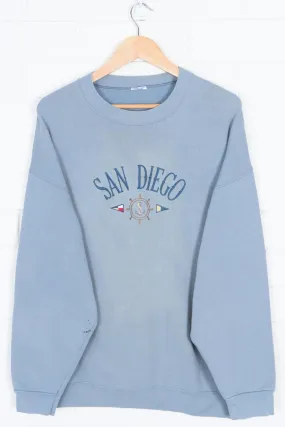 San Diego Embroidered Nautical Sweatshirt (XL)