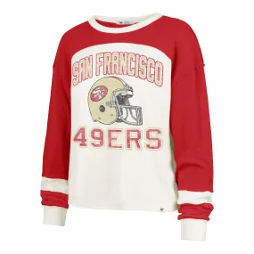 SAN FRANCISCO 49ERS HISTORIC GRIDIRON CURVE '47 TONI LONG SLEEVE TEE WOMENS