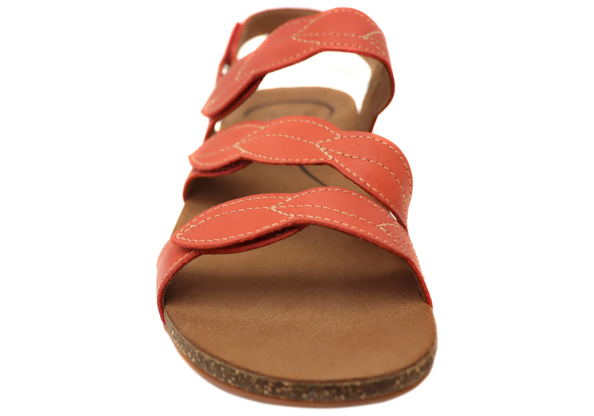 Scholl Orthaheel Able Womens Leather Comfortable Supportive Sandals