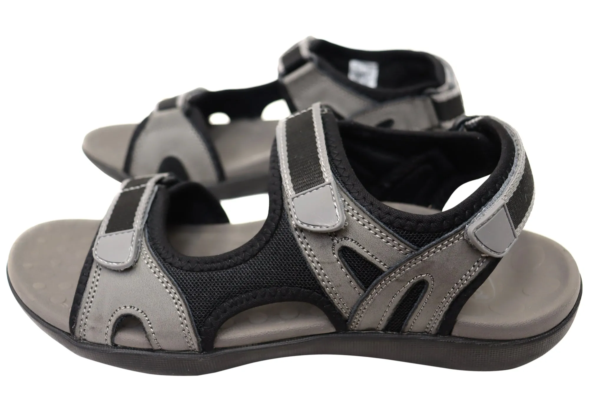 Scholl Orthaheel Bribie Womens Leather Adjustable Supportive Sandals