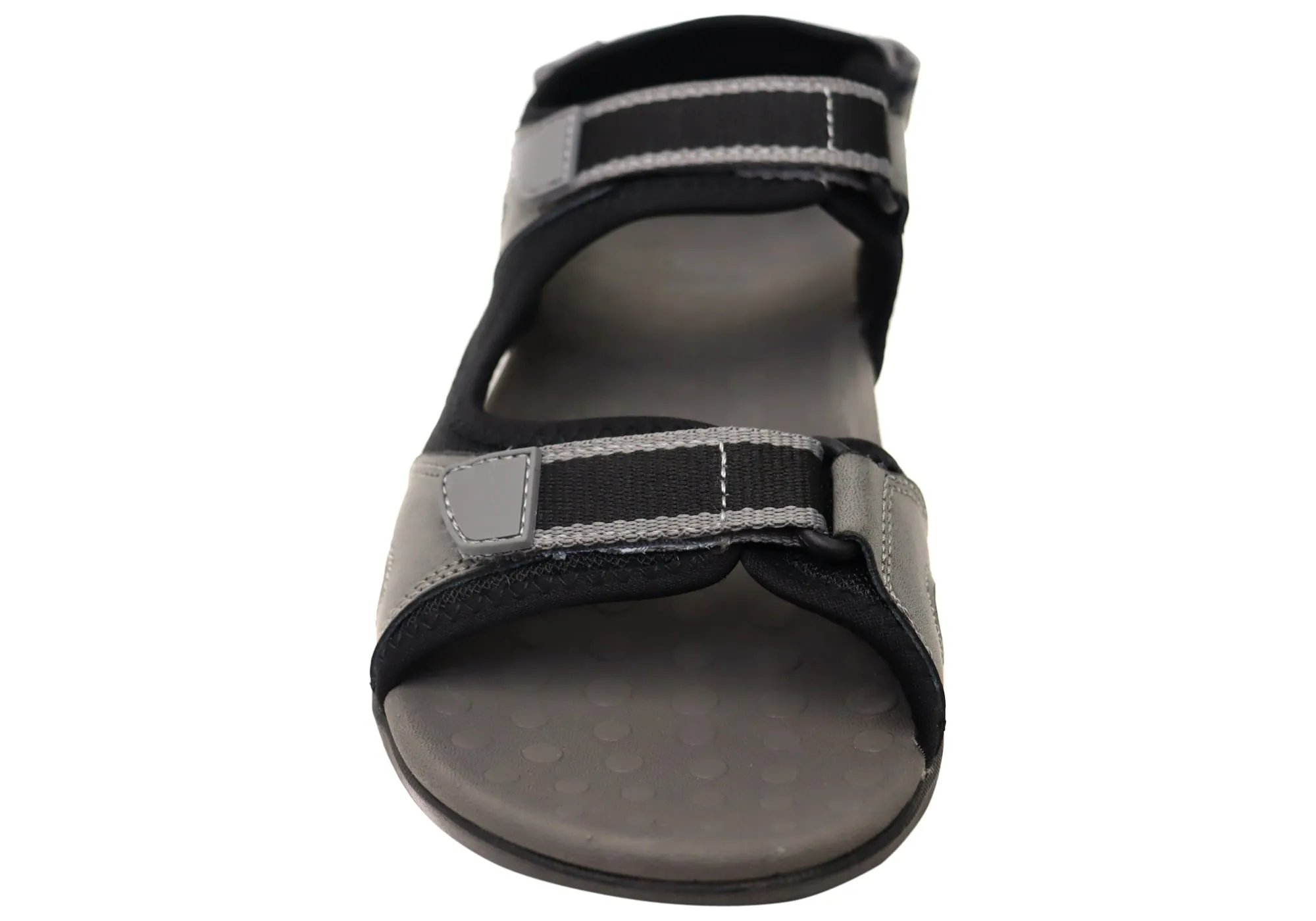 Scholl Orthaheel Bribie Womens Leather Adjustable Supportive Sandals