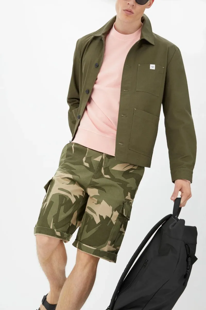 Shorts cargo uomo Verde oliva