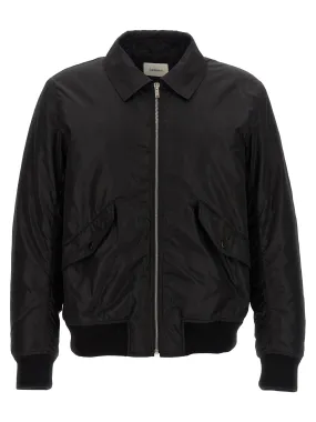 Silk Bomber Jacket Casual Jackets, Parka Black