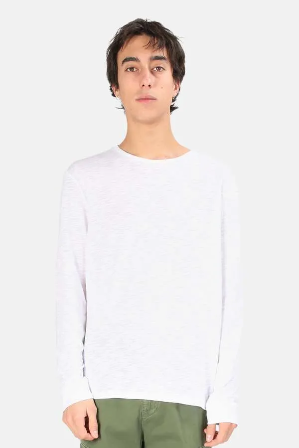 Slub Long Sleeve Tee - White