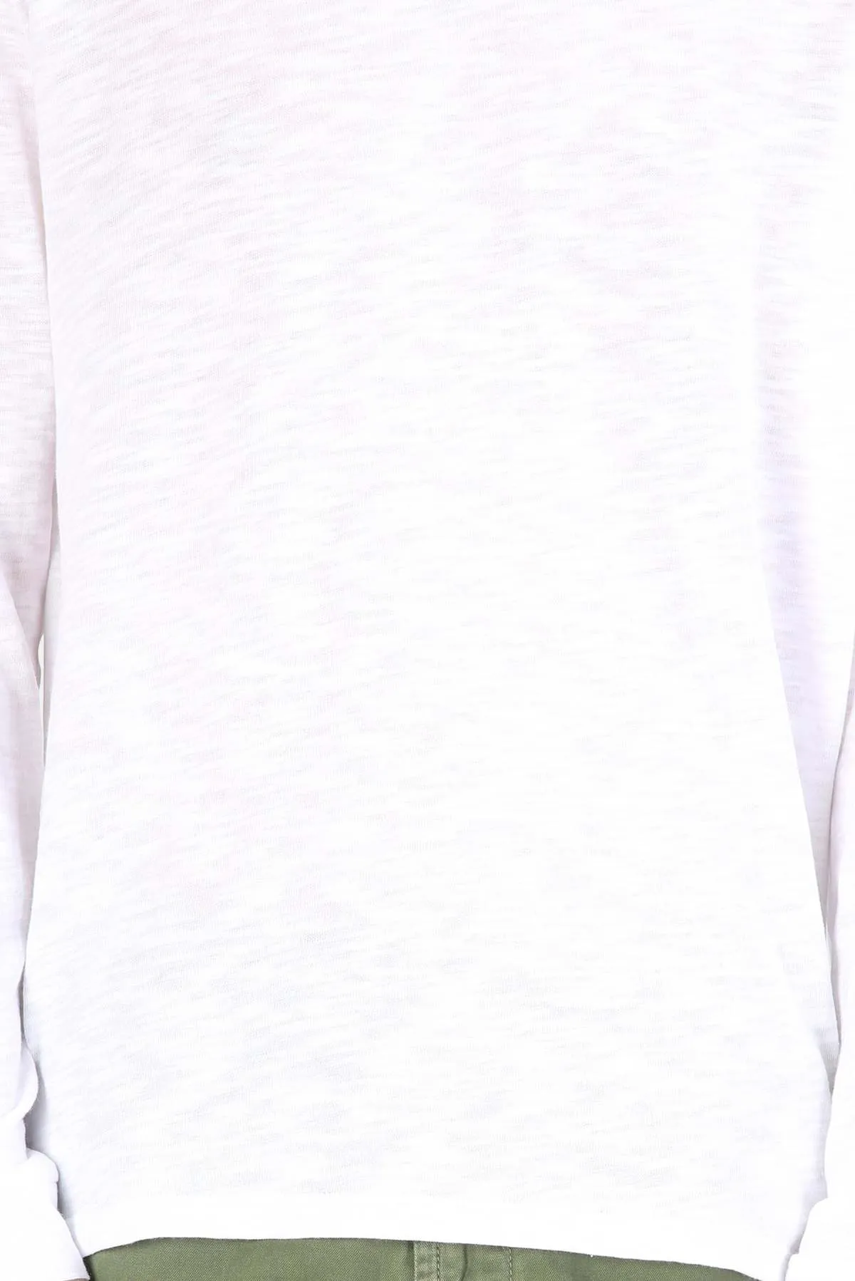 Slub Long Sleeve Tee - White