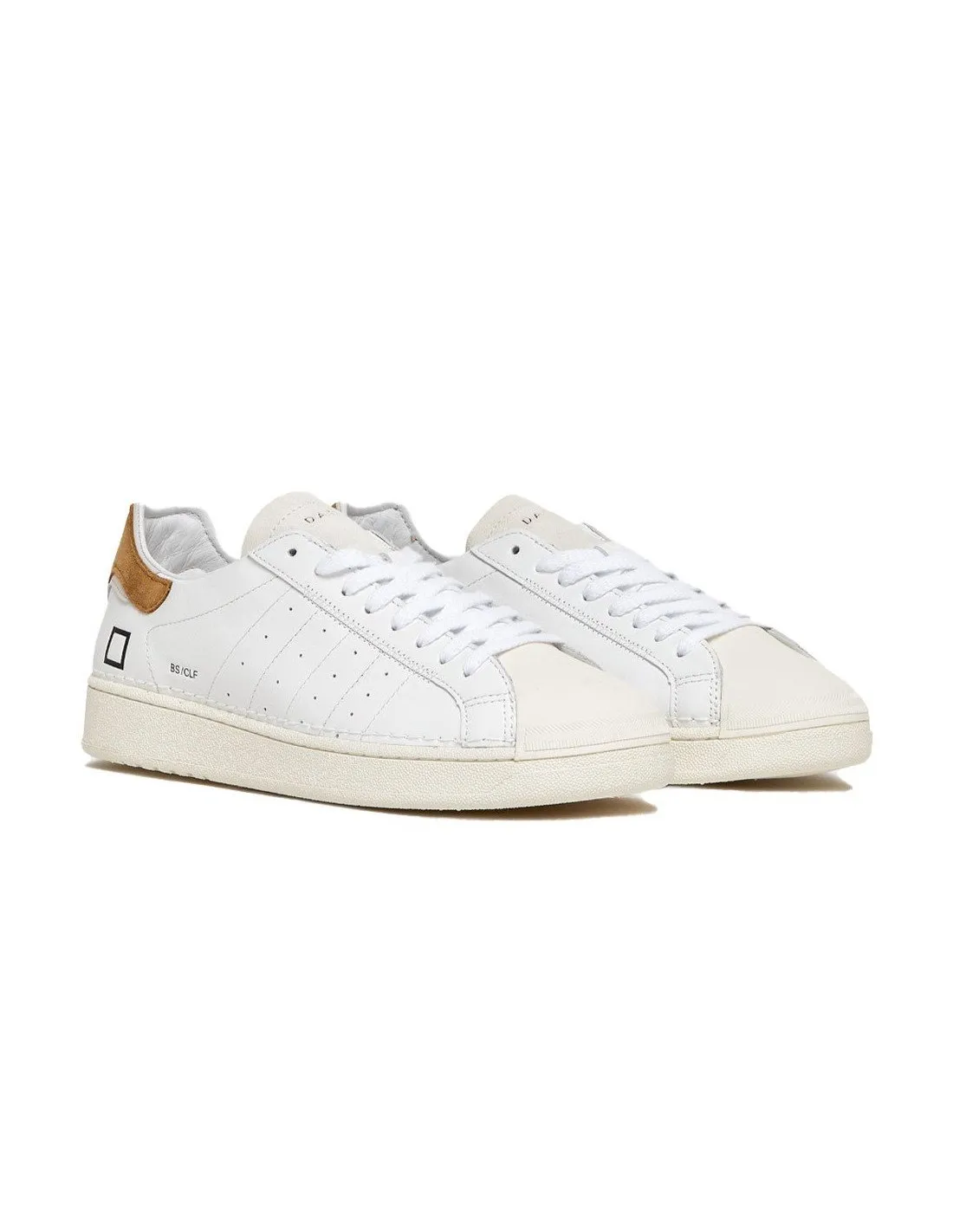 Sneakers Date uomo Base Calf M401BACA bianca cuoio