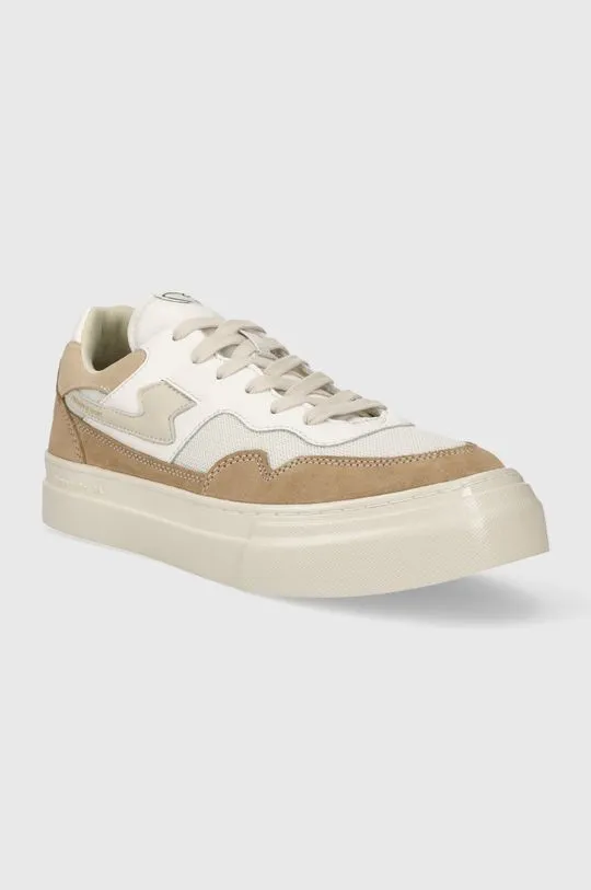 Stepney Workers Club leather sneakers Pearl S-Strike Suede Mix white color YA09516