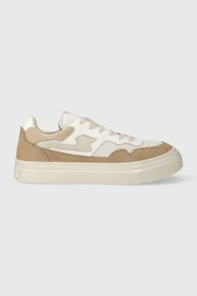 Stepney Workers Club leather sneakers Pearl S-Strike Suede Mix white color YA09516