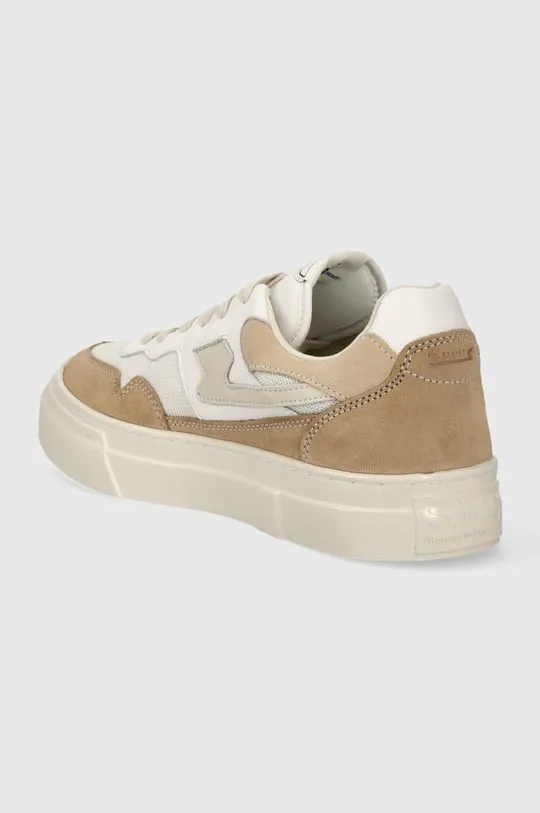 Stepney Workers Club leather sneakers Pearl S-Strike Suede Mix white color YA09516