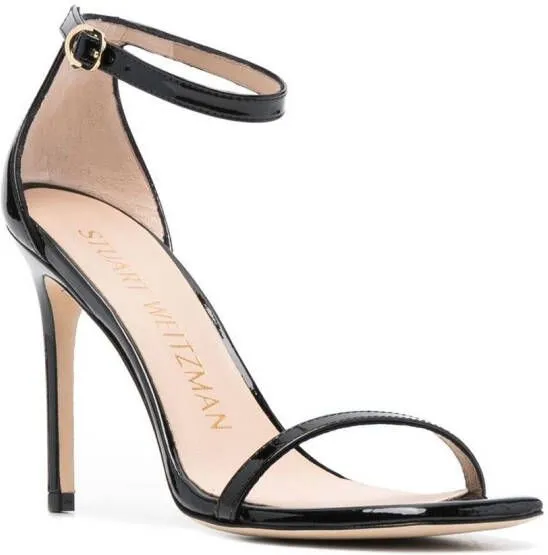 Stuart Weitzman Nudist Curve 105mm sandals Black