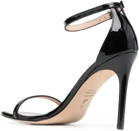 Stuart Weitzman Nudist Curve 105mm sandals Black