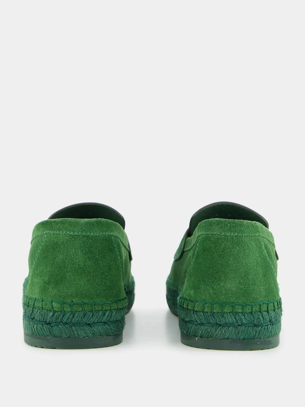 Suede Espadrille Loafers