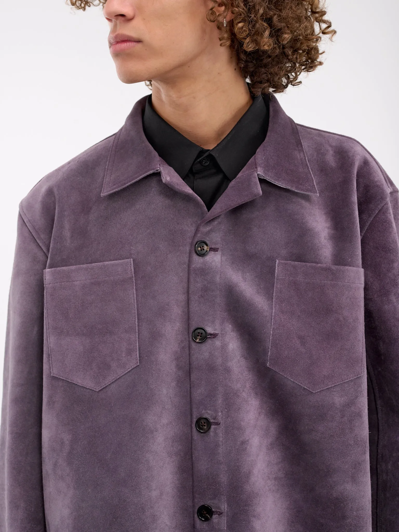 Suede Overshirt (MRF24JA002-PURPLE)