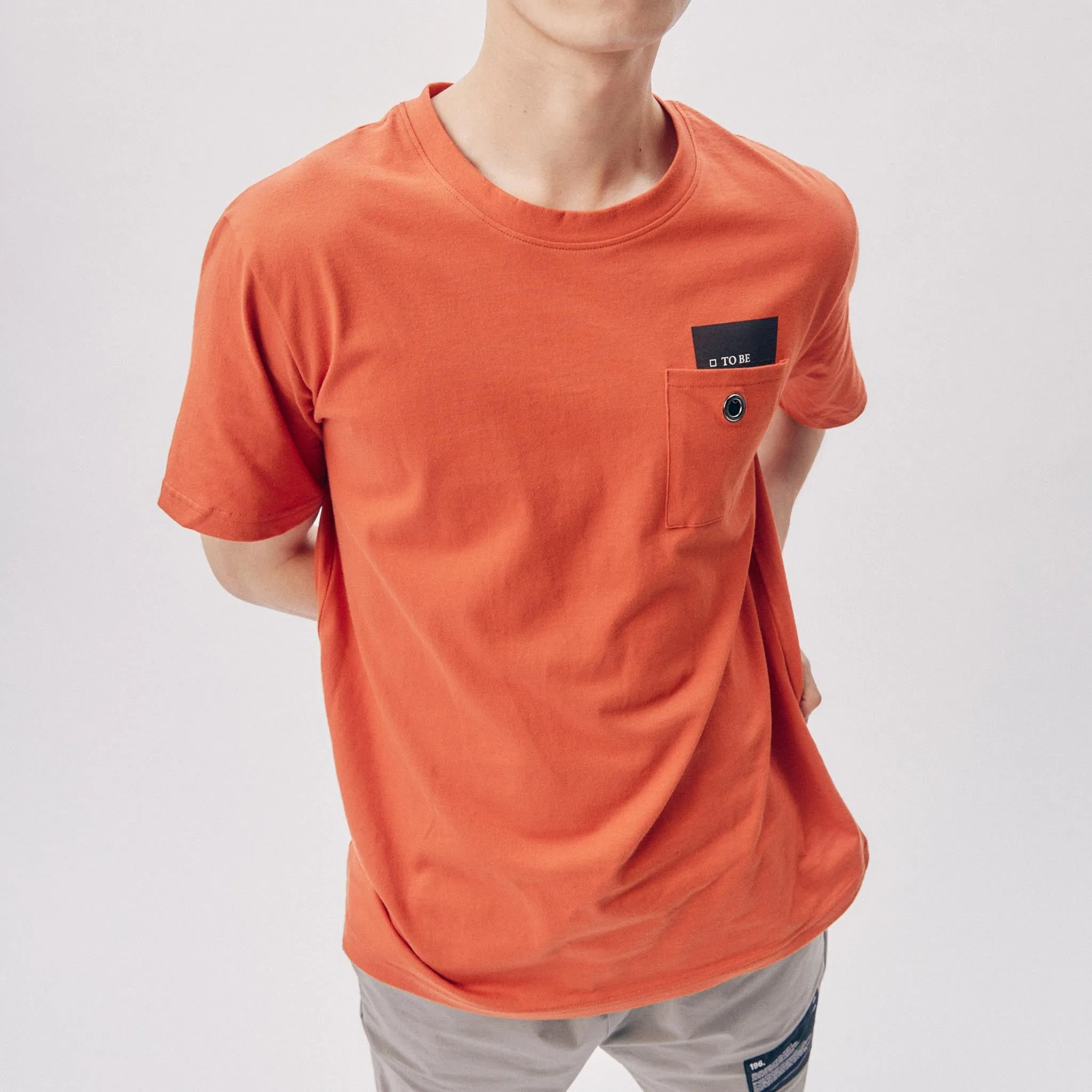 Tee Library OR Pocket Tee Orange