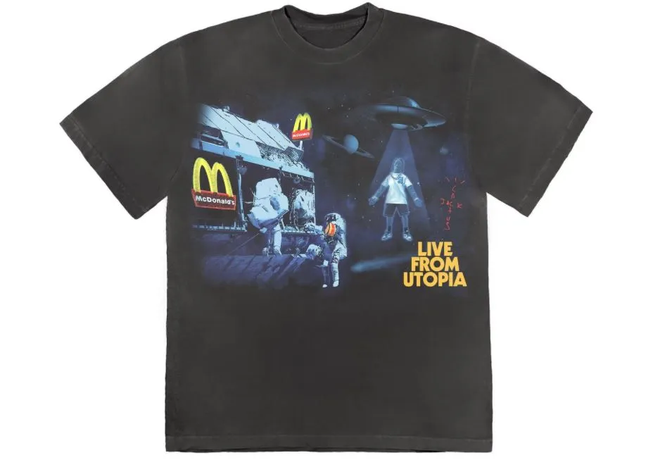 Tee McDonalds Space Tee Black