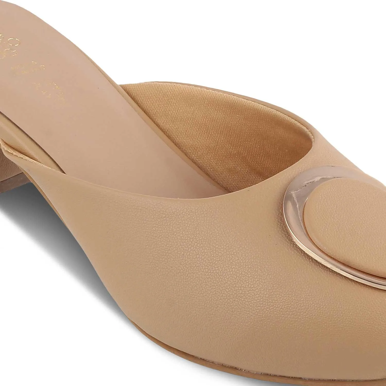 The Jelew Beige Women's Dress Mule Sandals Tresmode