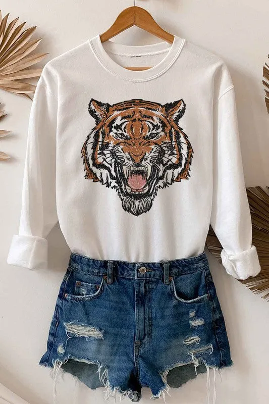 TIGER GRAPHIC SWEATSHIRT