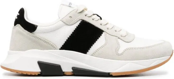 TOM FORD Jagga leather low-top sneakers White