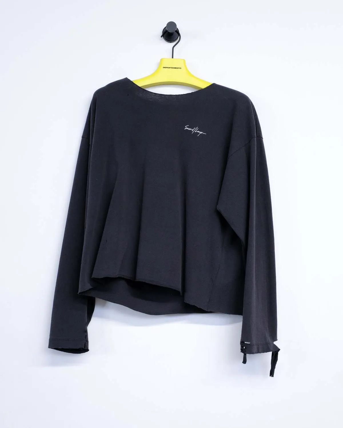 Trasher Plain Jersey Long Sleeve Tee - Washed Black