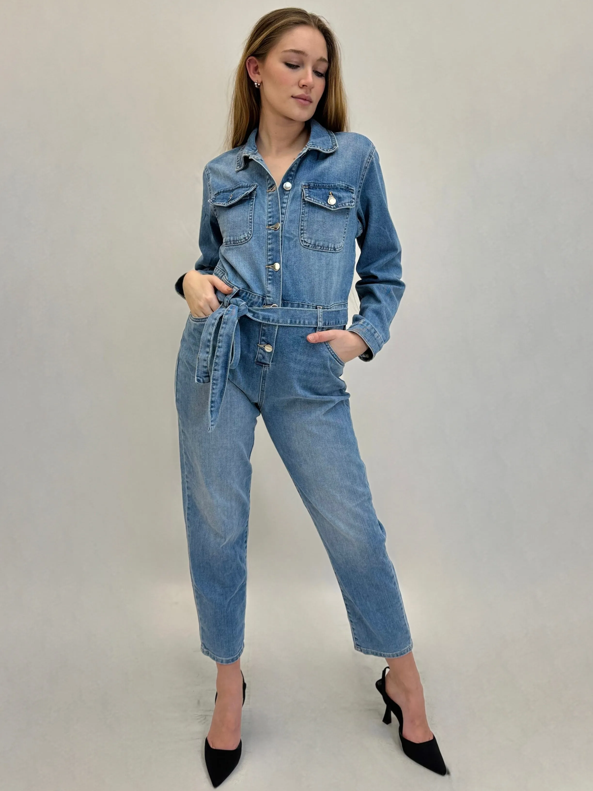 Tuta intera in denim