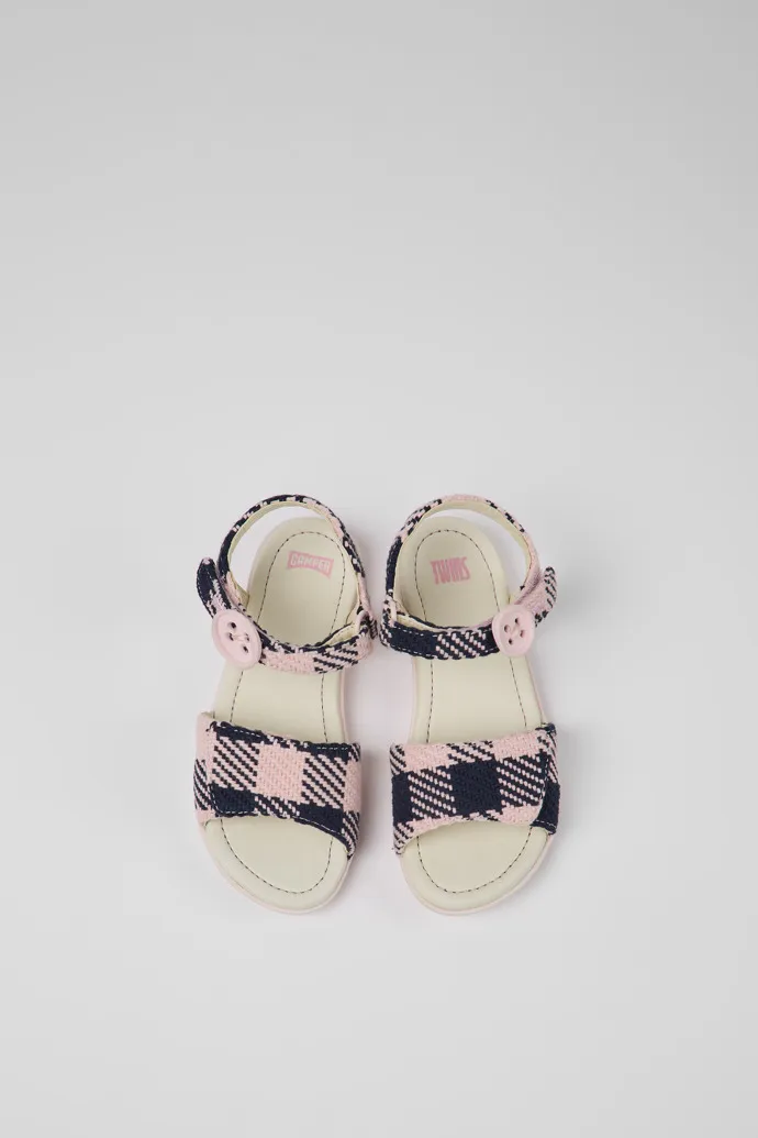 Twins Pink and blue sandals for girls