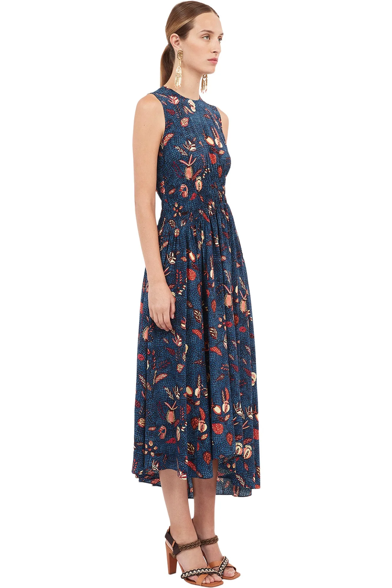 Ulla Johnson Luca Dress in Blue Dahlia